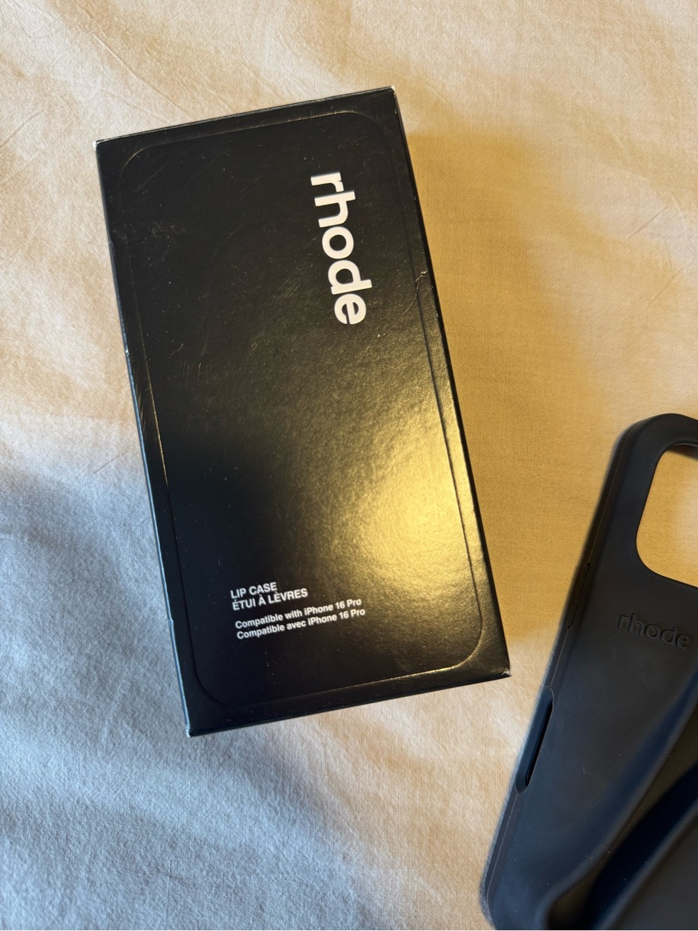RHODE Black Silicone iPhone 16 PRO Case with Built-In Lip Grip - Picture 2 of 3